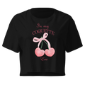 In My Coquette Era Baby Tee – Cherry Bow Graphic Cropped T-Shirt