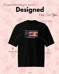 Custom Eyes Photo T-Shirt | Personalized Quote Memory Streetwear Tee