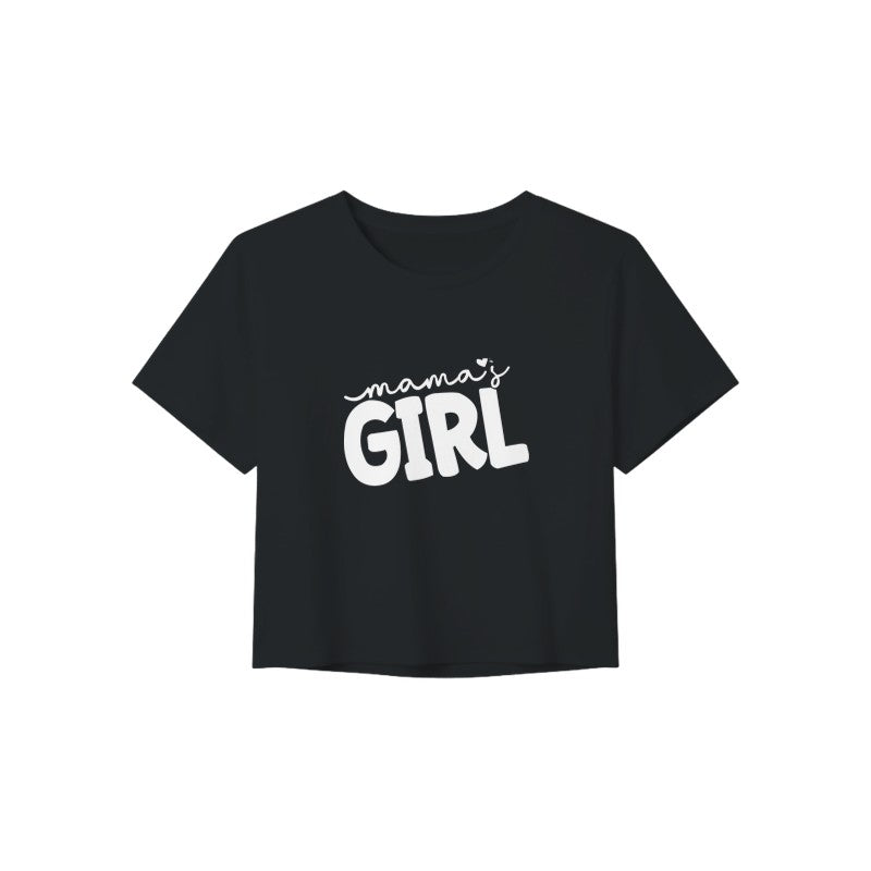 Mama's Girl Women's Crop Top | Cute Mother's Day Graphic Tee