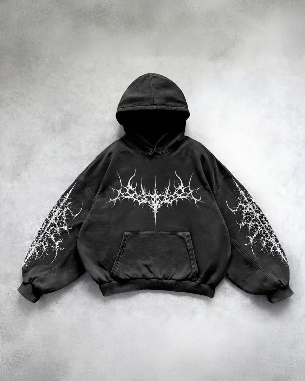 Frost Thorn Hoodie Black Oversized - Offday