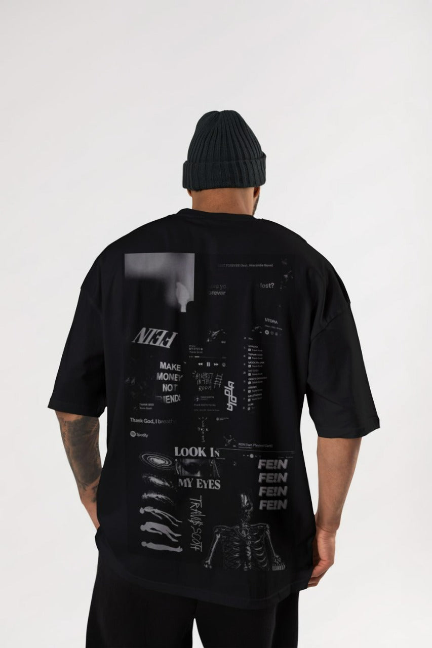 UTOPIA Collage Oversized Tee – Travis Scott Inspired