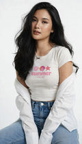 Summer Vibes Baby Tee – Cute Beach Graphic Crop Top