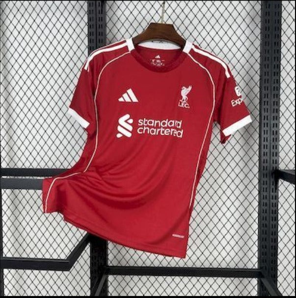 Liverpool FC 2024/25 Home Jersey | Liverpool Red Football Shirt | Adidas Soccer Kit | Standard Chartered