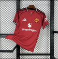 Manchester United 2024/25 Home Jersey | Man United Red Football Shirt | Adidas Soccer Kit | Snapdragon Sponsor Jersey