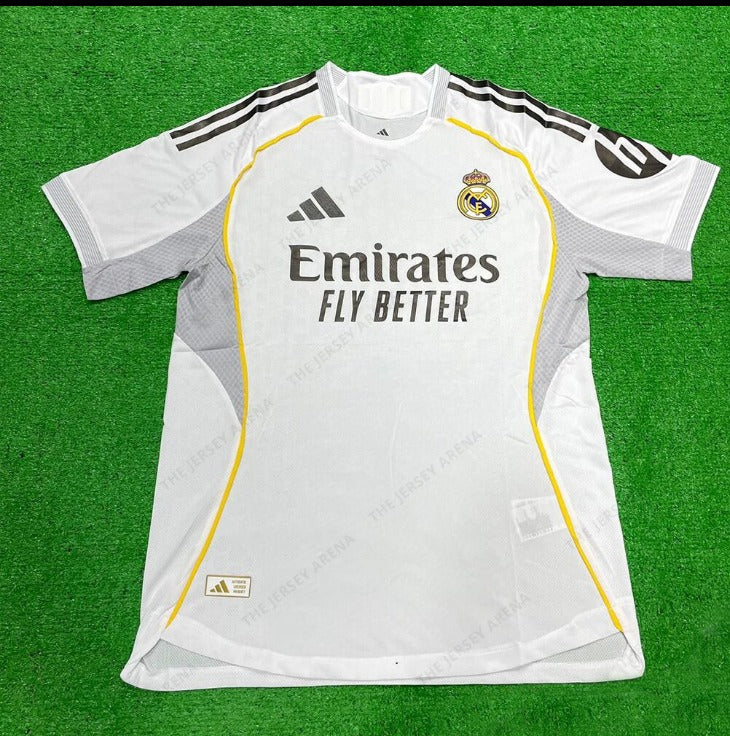 Real Madrid Home Jersey 2024/25 White Adidas Football Shirt – Emirates Fly Better