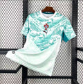 Portugal Inspired Mint Green Wave Football Jersey – Fan Edition