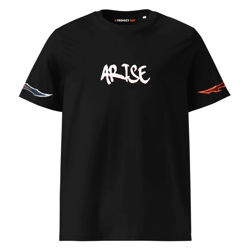 Arise Oversized Black T-Shirt – Solo Leveling Anime Graphic