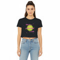 Trust the Timing of the Universe Women's Crop Top | Inspirational Cosmic Graphic Tee