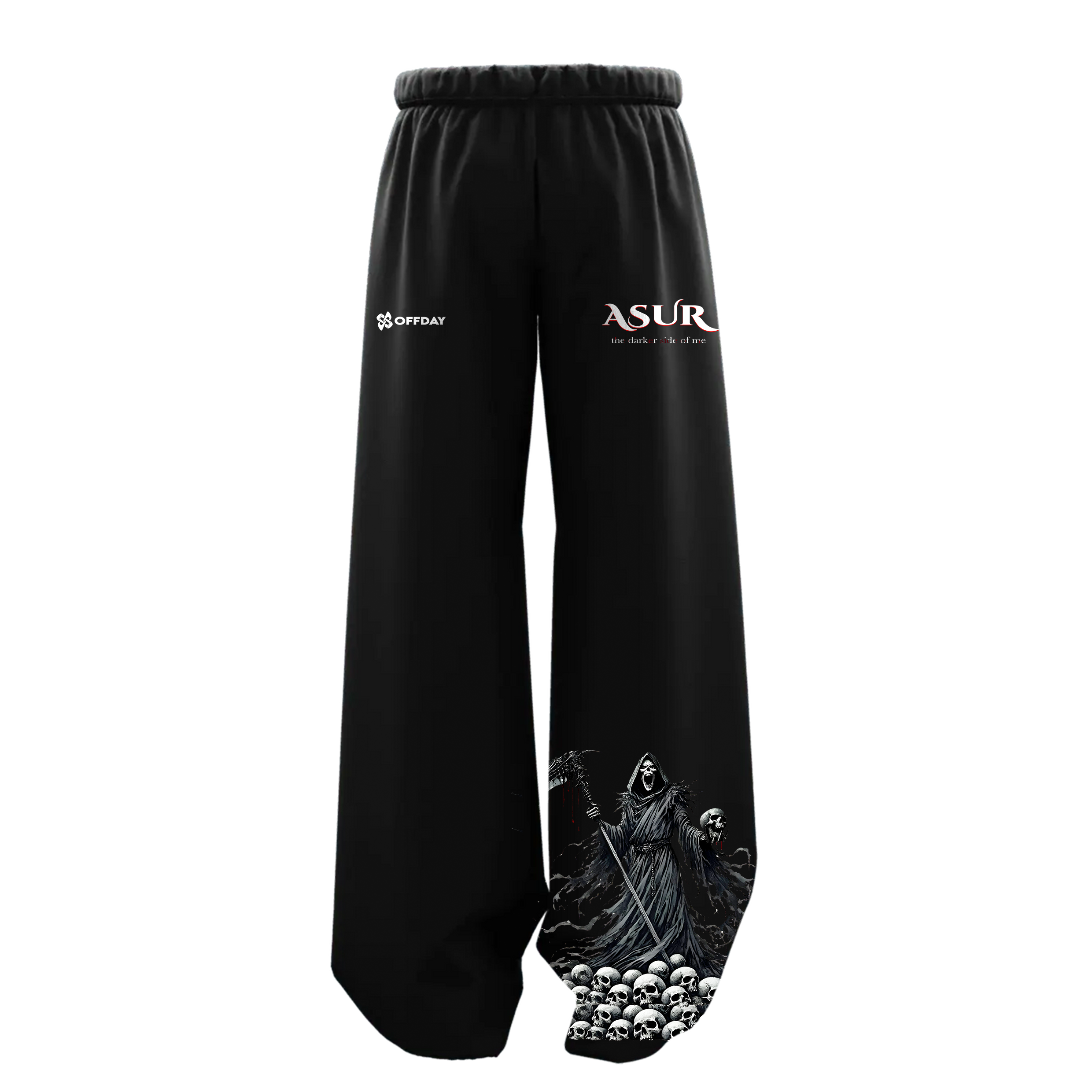 ASUR Oversized Co-ord Set – Black Unisex Streetwear (Tee + Pants)