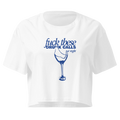 Funny Wine Lover Women's Crop Top | Drunk Calls Graphic Tee